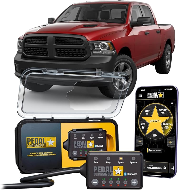 Controlador de resposta do acelerador PEDAL COMMANDER PC31-BT para Dodge Ram 1500 2007–2018
