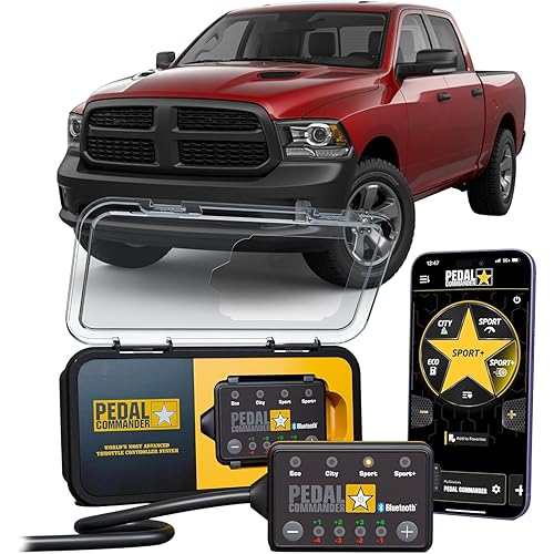 PEDAL COMMANDER for Dodge Ram 1500 2007-2018 Throttle Response Controller Gas & Diesel (Not Compatible w/ 2011-2014 HO) - Plug-and-Play, Wireless App Control, Anti-Theft - Ram Truck 1500 Accessories