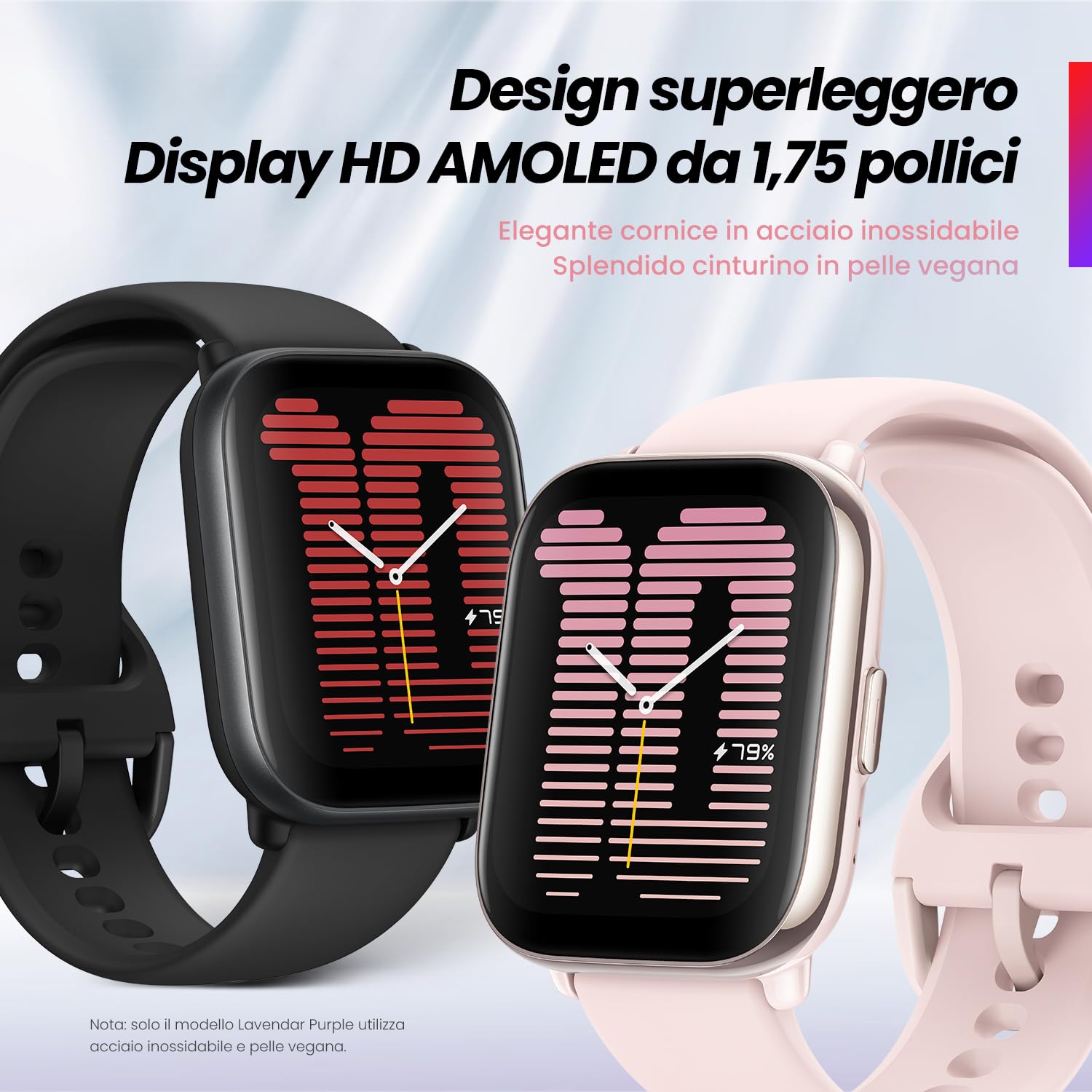 Amazfit Active, 42 mm, Smart Watch con GPS, Zepp Coach, Readiness, AI Fitness Exercise Coach, chiamate Bluetooth, batteria da 14 giorni, display AMOLED e Alexa Integrato