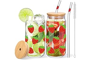 Roshtia Strawberry Tumbler with Straw - Sip from the Sweetest Cups Ever!