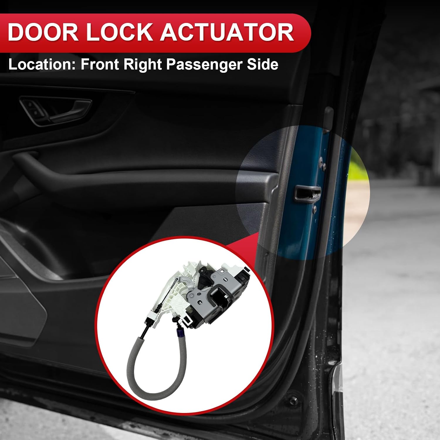 4 Pins Front Right Passenger Side Door Latch Lock Actuator Compatible with Mercedes-Benz C300 C350 C63 AMG E350 E550 E63 AMG GLK350,Replace for 2047201835,A2047201835