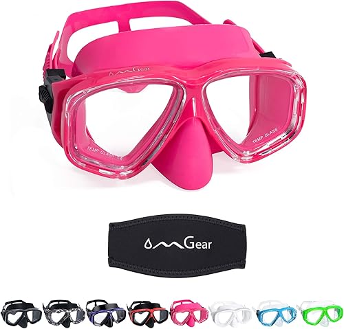 OMGear - Gafas de natación con cubierta para la nariz, máscara de buceo y esnórquel, máscara para niños y adultos, máscara de esnórquel para buceo, OMGear - Gafas de natación con cubierta para la nariz, máscara de buceo y esnórquel, máscara para niños y adultos, máscara de esnórquel para buceo,