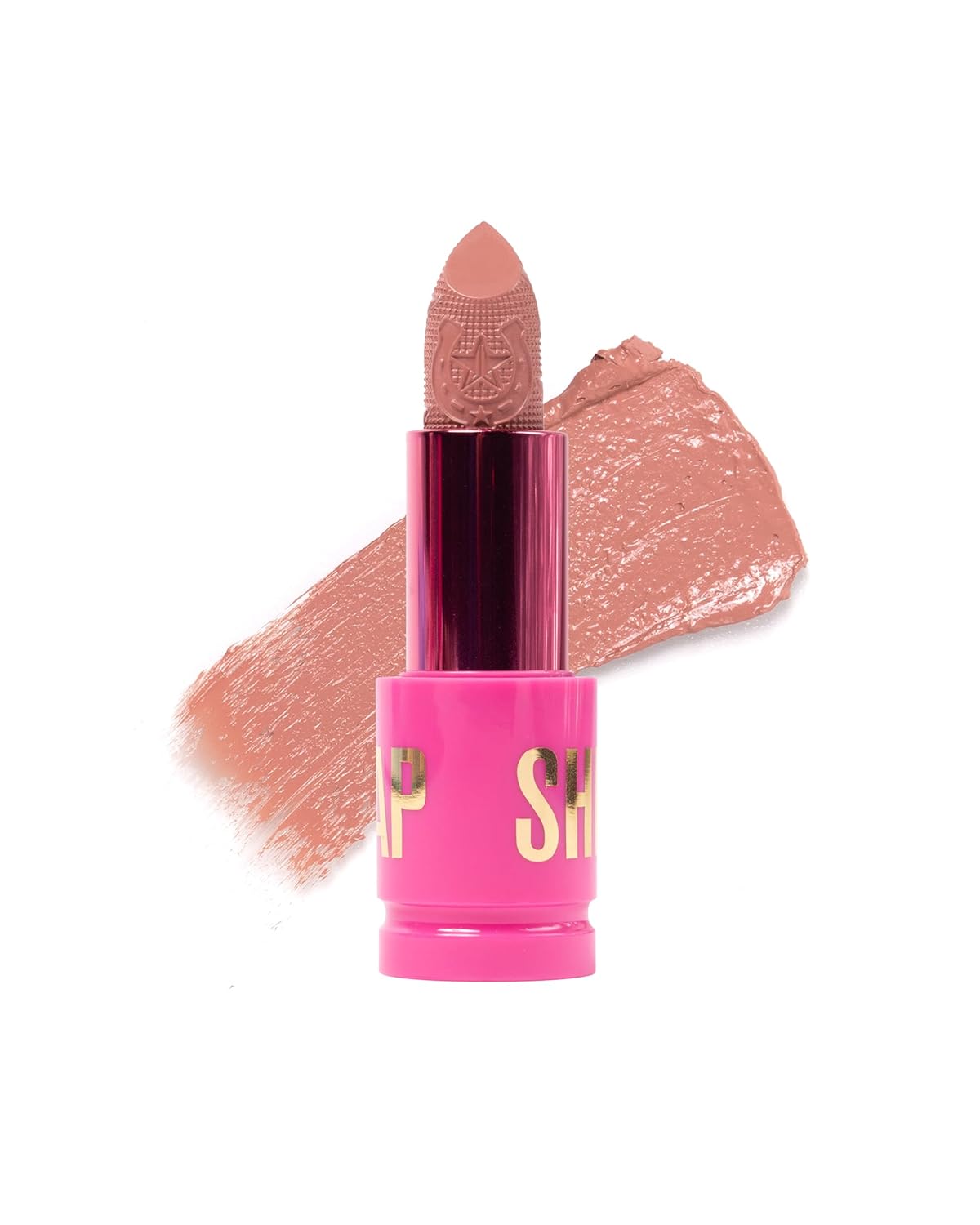 Jeffree Star Cosmetics Shiny Trap Lipstick, 13 Shades Collection, Creamy Formula, High Shine Finish, Nourishing with Pomegranate & Jojoba Oil, 0.11 oz (Cowboy Friction)