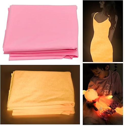 Tela que brilla en la oscuridad, tela brillante para coser ropa, tela de poliéster luminosa para tela iluminada para ropa, decoraciones, suministros