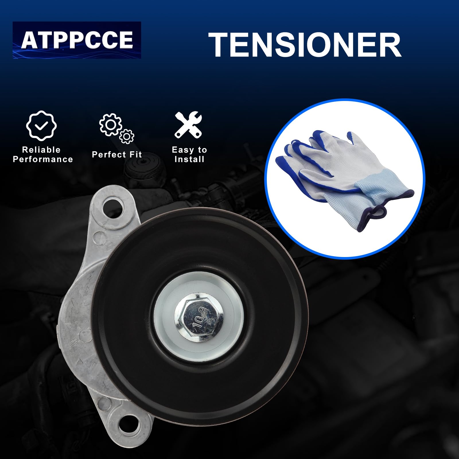 ATPPCCE 38156 Belt Tensioner Assembly With Pulley For 96-07 C-hevrolet Tracker Suzuki Aerio/Esteem/SX4/Escudo/Sidekick/Vitara OE#1754077E00 1754077E10 1754077EA0 1754077EA1 89267, Belt Tensioners - Canada ATPPCCE 38156 Belt Tensioner Assembly With Pulley For 96-07 C-hevrolet Tracker Suzuki Aerio/Esteem/SX4/Escudo/Sidekick/Vitara OE#1754077E00 1754077E10 1754077EA0 1754077EA1 89267, Belt Tensioners - Canada