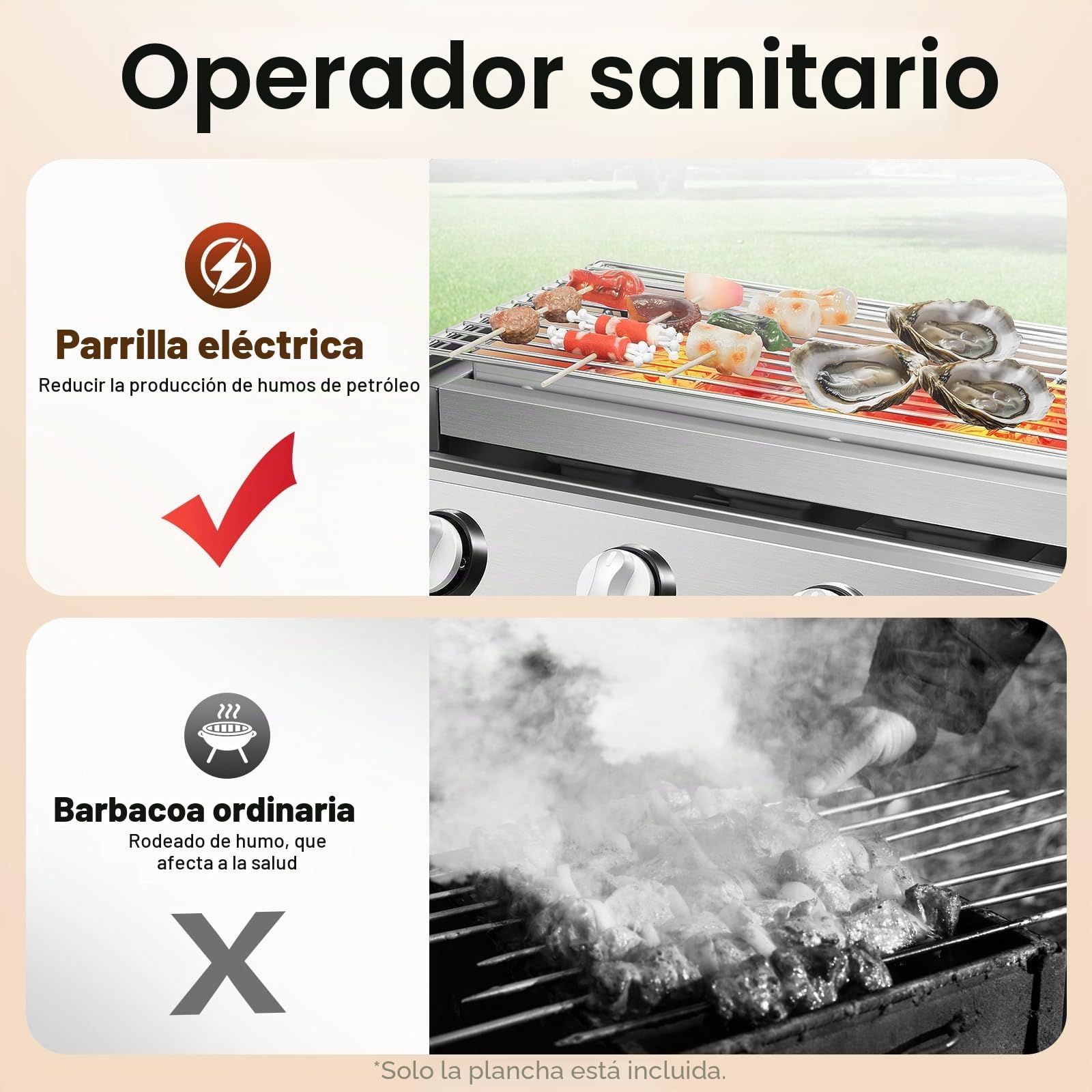 Barbacoa de gas de mesa de acero inoxidable de 4 quemadores, altura regulable, calefacción por infrarrojos, parrillas LPG para camping, balcón, jardín