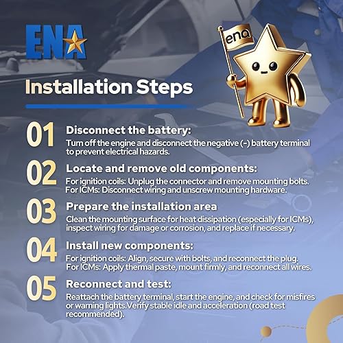 Miniatura 9 de ENA Paquete de 3 bobinas de encendido y 1 módulo de control de encendido compatible con Chevy Pontiac Buick Oldsmobile Impala Malibu Grand Prix