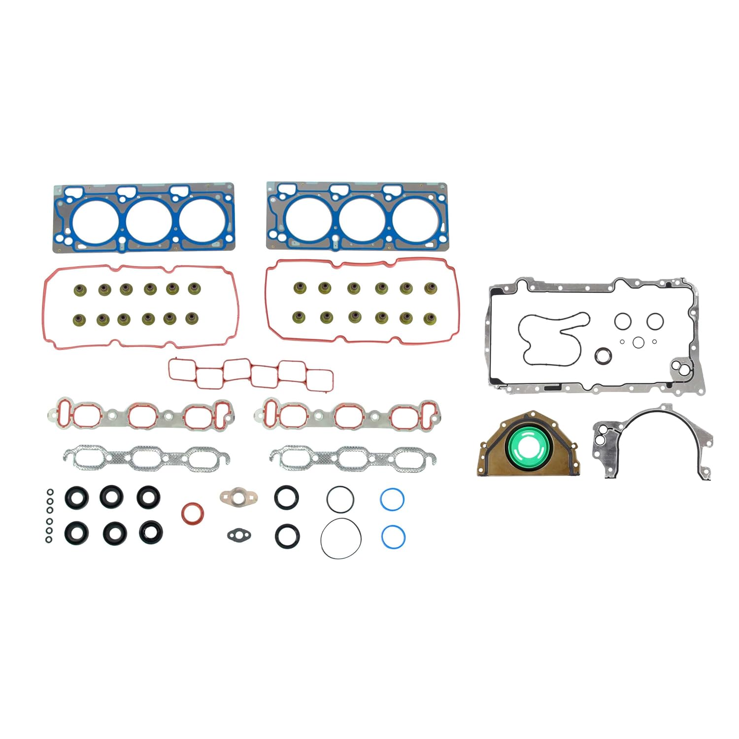 DNJ FGK11511 Full Gasket Set for 2007-2010 Chrysler Dodge 300 Charger Avenger 3.5L V6 SOHC 215cu Naturally Aspirated