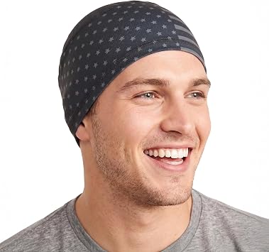 Tough Headwear Skull Cap - Skull Caps for Men - Motorcycle and Bike Helmet Liner - Hard Hat Cooling Hats - No Sweat Head Caps