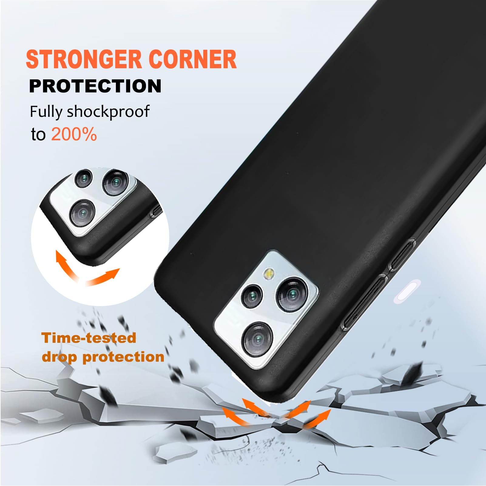 CAXKJE Custodia per Blackview A53 PRO (6.50 Pollice) + Pellicola Vetro