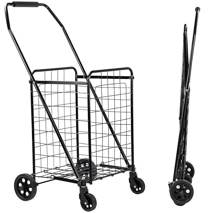 Buy Realife Foldable Shopping Cart with Liner, Portable Utility Cart