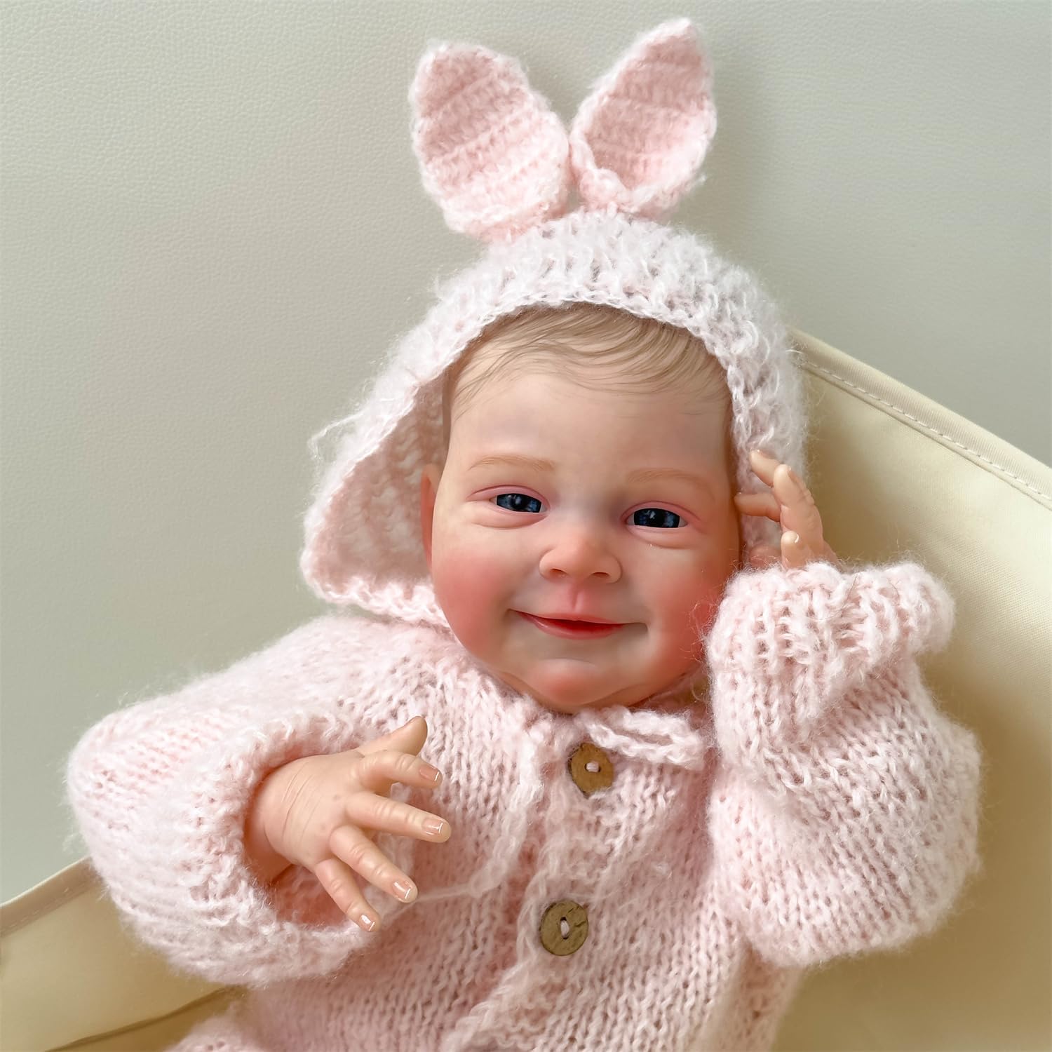 Zero Pam Realistic Reborn Baby Dolls 18 Inch Lifelike Newborn Baby Dolls That Look Real Baby Girls Silicone Baby Dolls Soft Cloth Body Gift Toy for Kids Age 3+