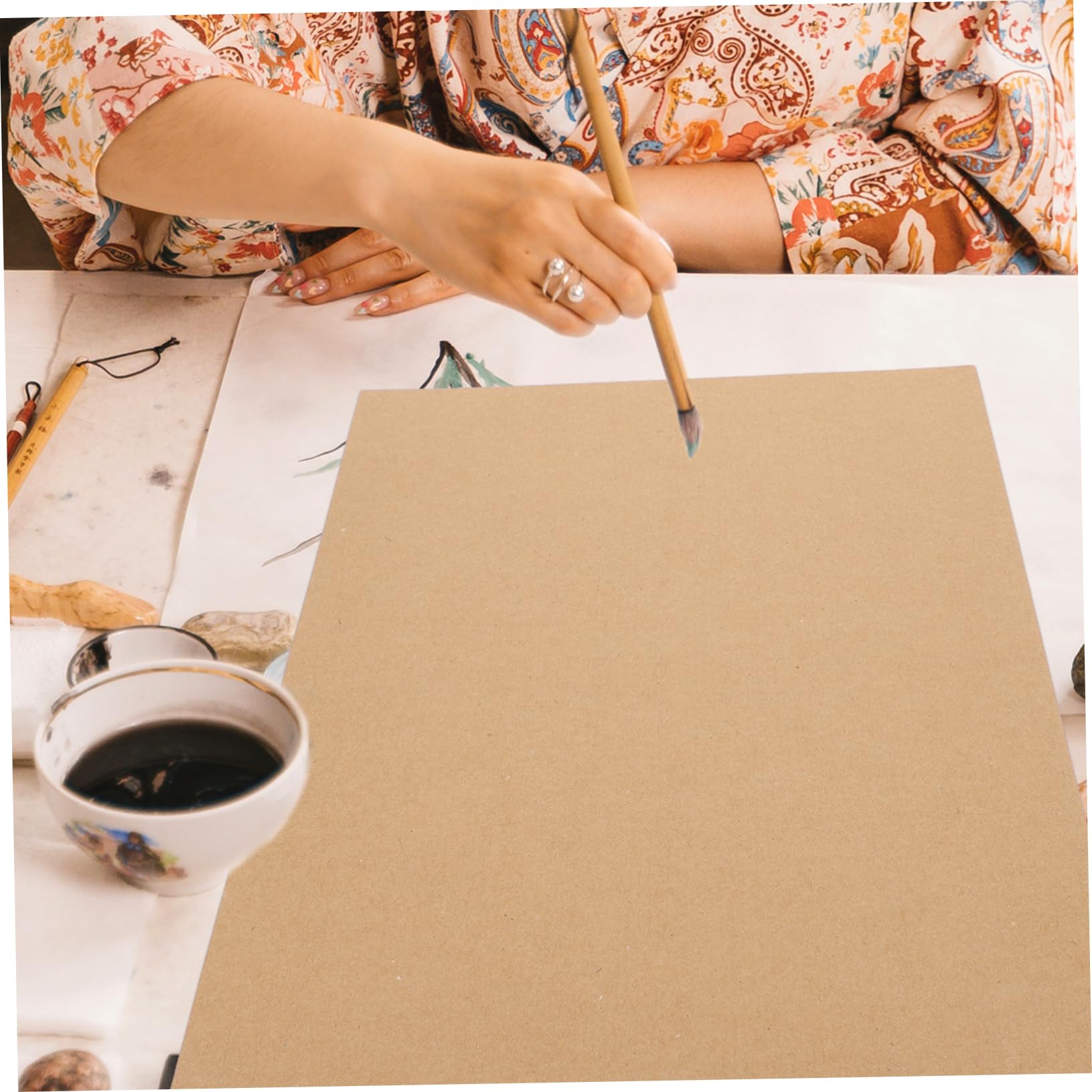 SEWOART Papier de Dessin Vierge 10 Feuilles pour Artistes, Papier Épais