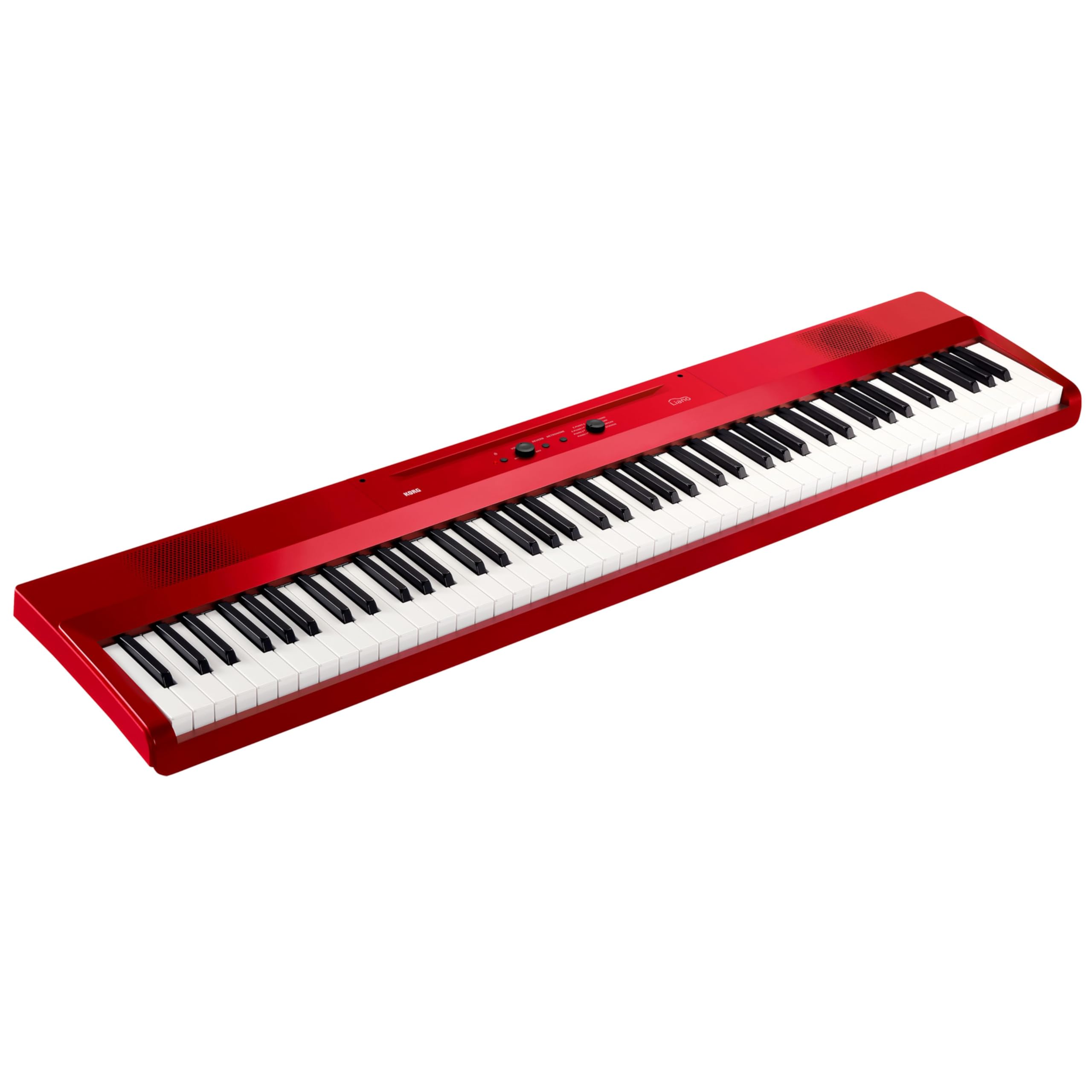 Korg – Liano L1 – Tragbares Digitalpiano mit Hochwertiger Soft-Touch-Tastatur – Metallisches Rot