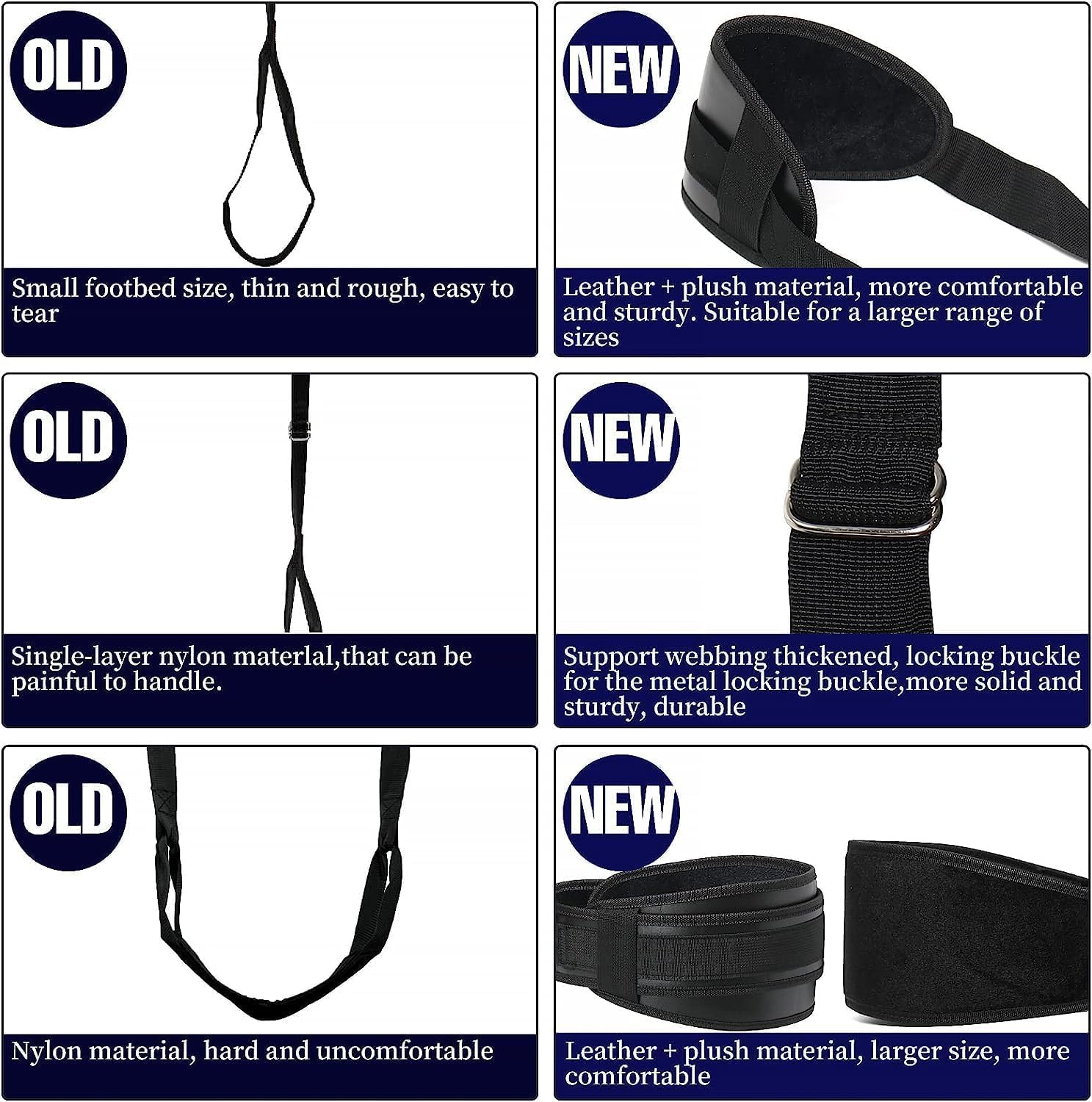 𝖘𝖊𝖝 𝖙𝖔𝖞 Altalena per Porta con Sedile, Nuovo Cuscino in Pelle Felpata Ispessita con Cinghie Regolabili, Adatto per Uomini E Donne
