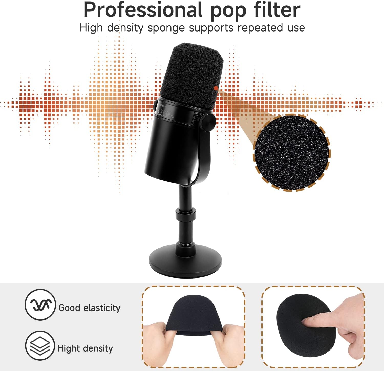 Buy Shure MV7 Boom Arm with Pop Filter Shure Mic Stand with Windscreen