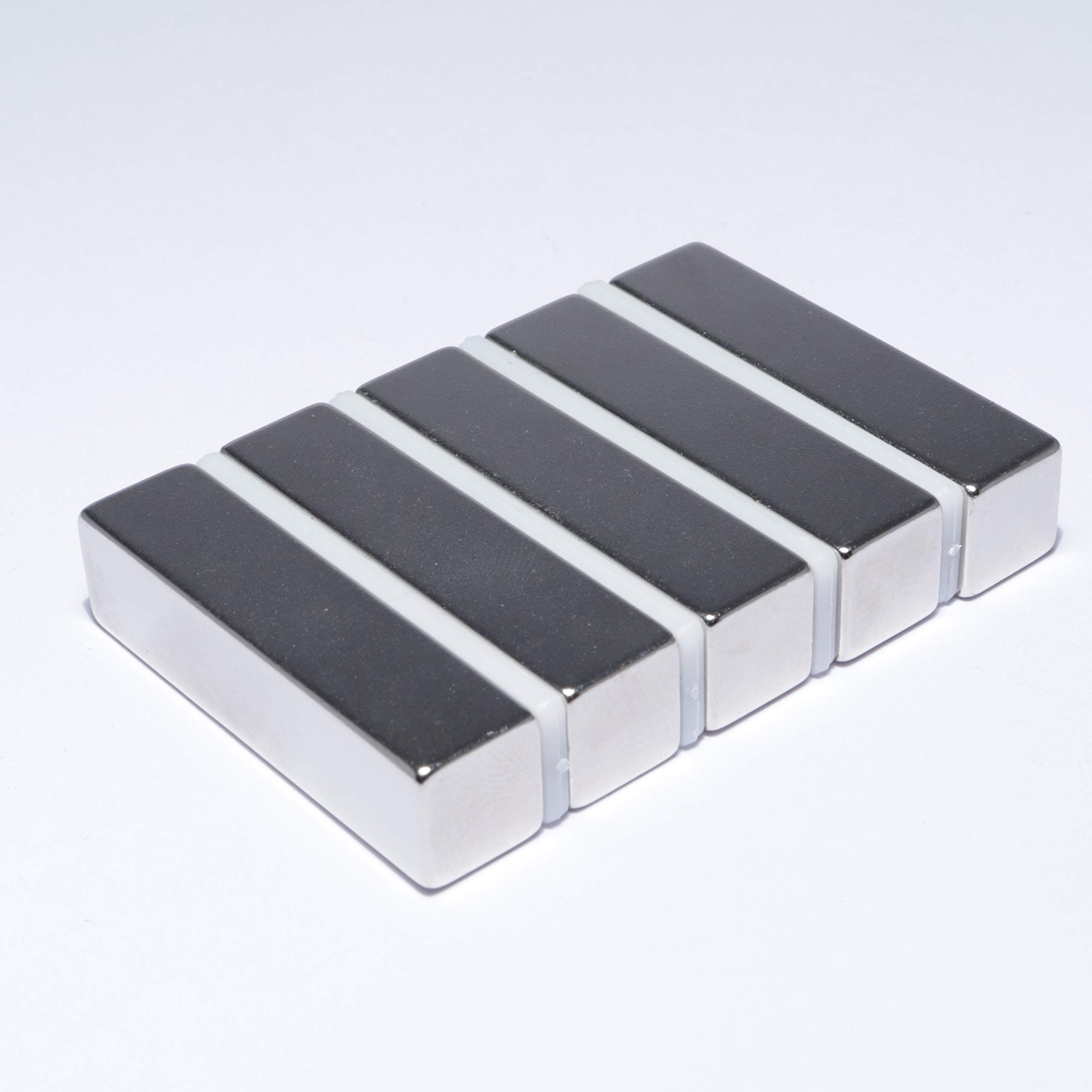 Magnesy neodymowe bardzo mocne prostopadłościanki 40 x 10 x 10 mm – 17 kg – magnes neodymowy 40 mm – magnes w kształcie prostopadłościanu 40 x 10 x 10 mm – silne magnesy neodymowe N52 (10 sztuk)