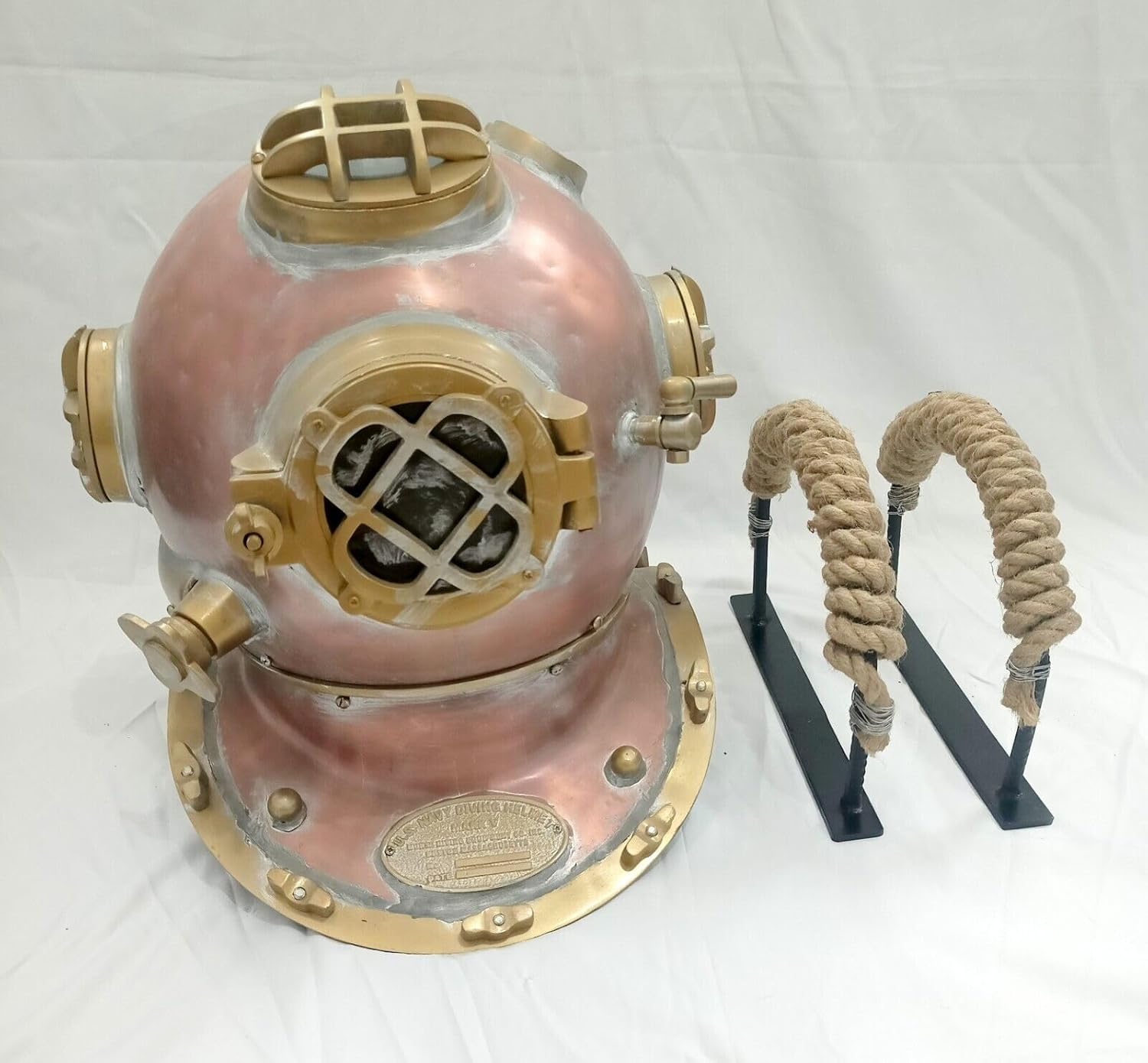 Generic Vintage Brooklyn Diving Helmet U.S Navy Mark V Scuba Antique Helmet Replica, As shown in image