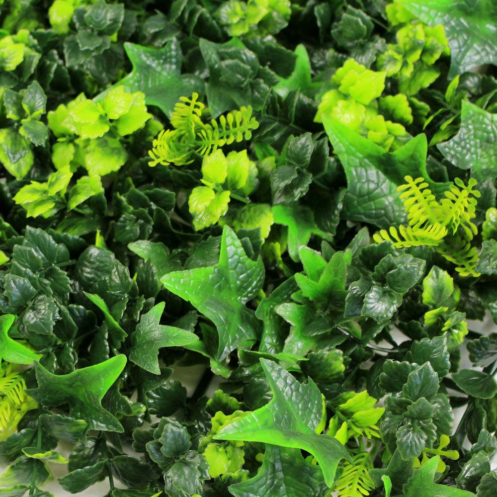 Amazon｜ULAND 4枚・50x50cm サイズ 人工植物のマット ウォール