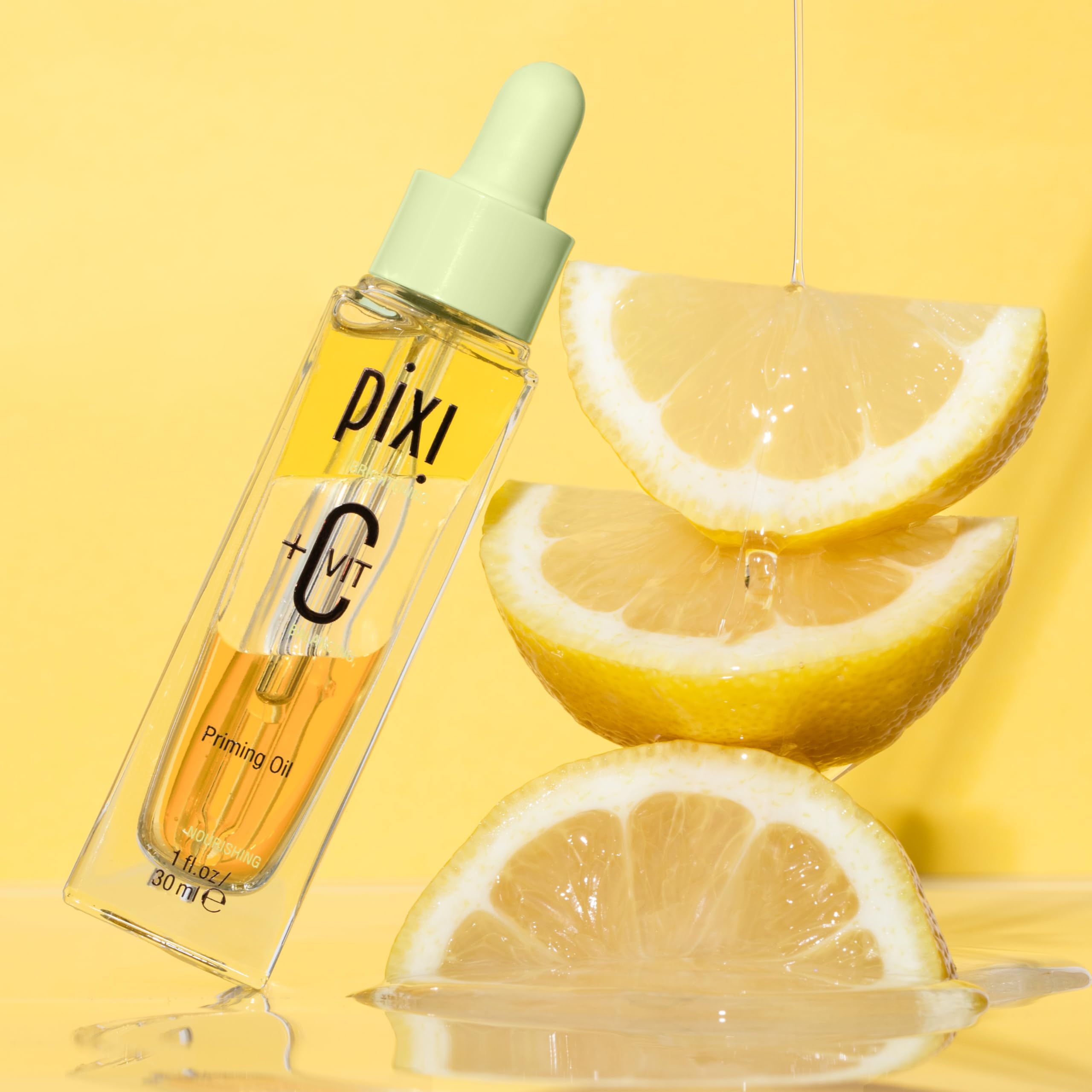 Pixi Beauty +C Vit Priming Oil | Huile Visage Nourrissante à la Vitamine C | Revitalise et Équilibre la Peau | Base de Maquillage Lumineuse | 30 ml / 1 fl oz