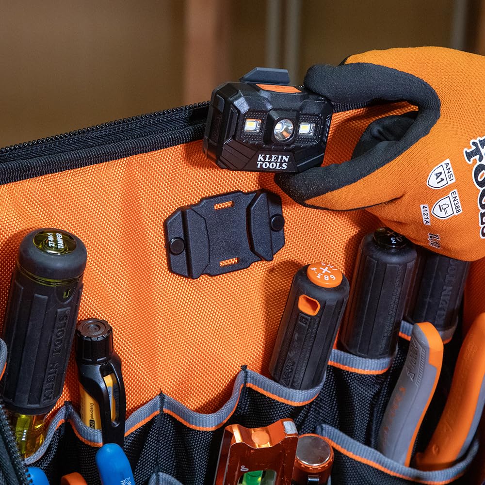 Klein Tools 62482 Sac à dos à outils, organiseur robuste avec 27 poches, grand intérieur, fond moulé, sac à outils d'électricien