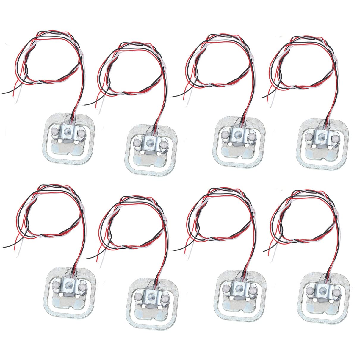 8PCS 50kg Load Cell Half Bridge Strain Gauge Human Body Scale Weight Sensor Amplifier Module