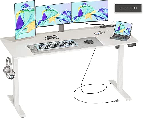 JOISCOPE 55 x 24 inch Adjustable Electric Standing Desk (3AC,