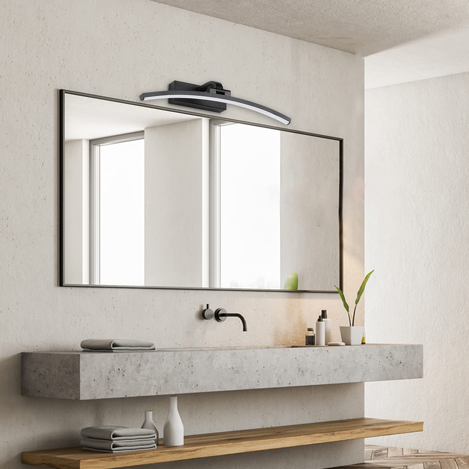 Yhtlaeh 19.68in Led Baño Tantario Línea Ligera Chrome 4000k | Meses sin interés