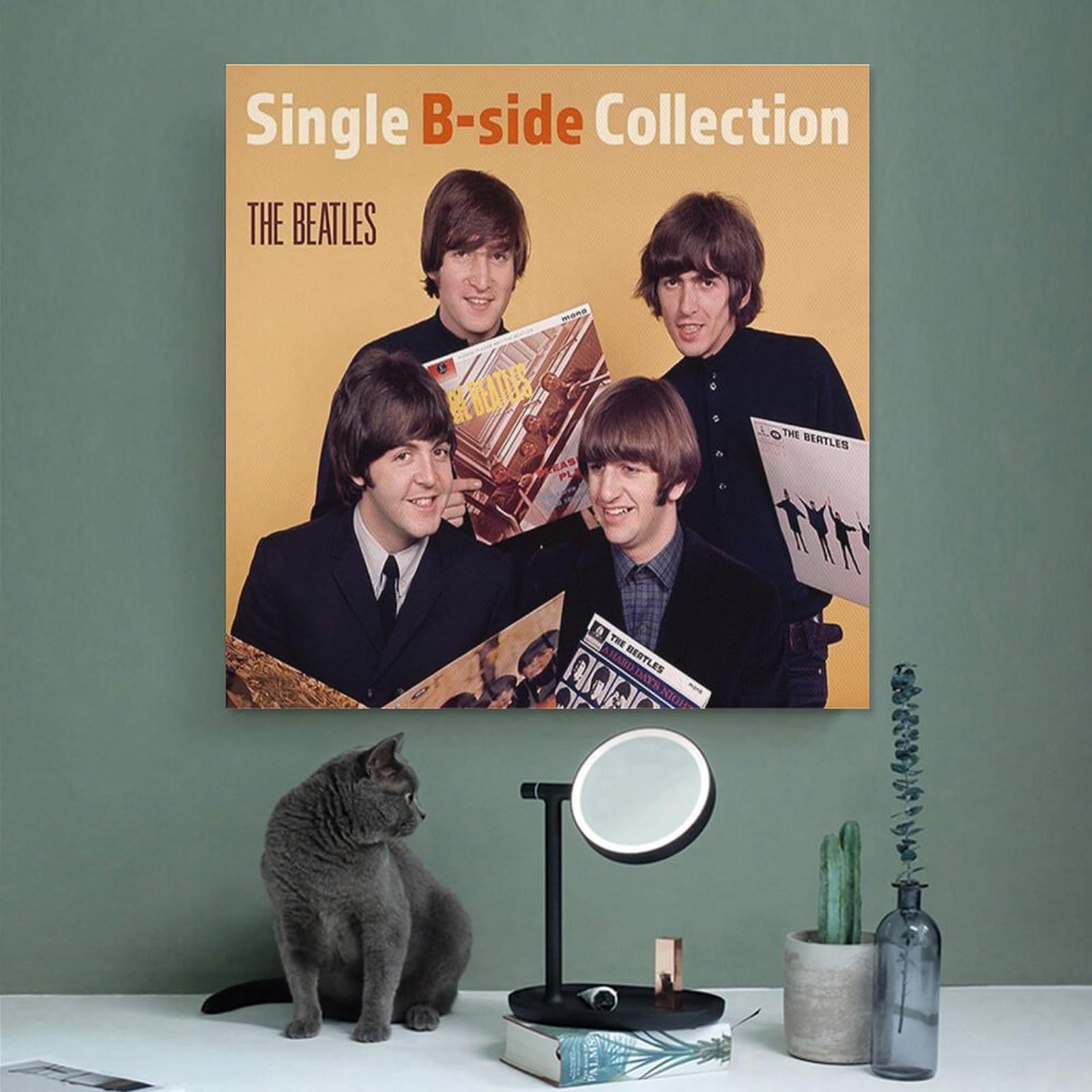 ビートルズ　パネル　(横) 楽天市場】｢THE BEATLES ABBEY ROAD｣超超大型アートポスター(額