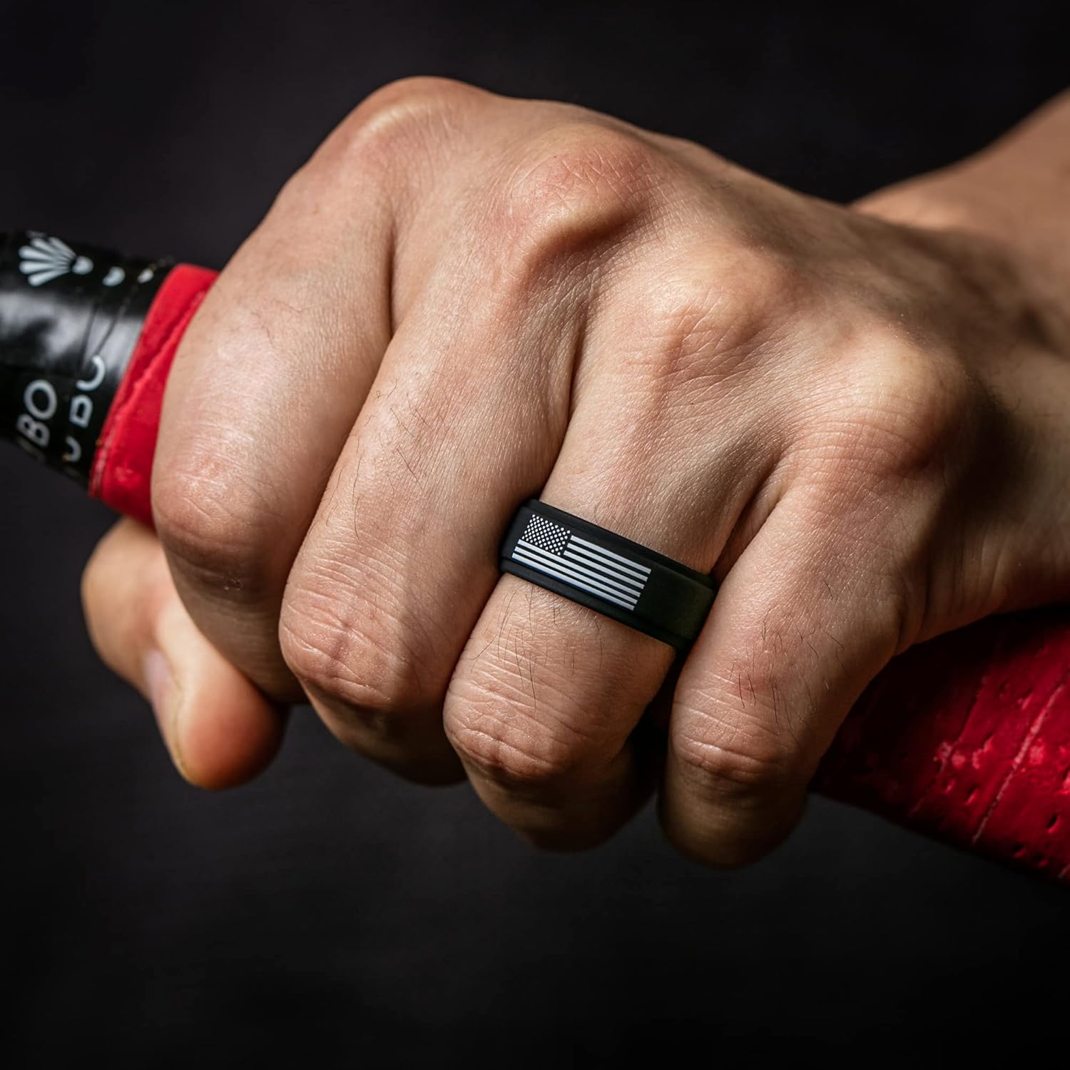 ThunderFit Silicone Wedding Rings for Men, Breathable Airflow Pattern 8mm Wide 2mm Thick - 1/4/5/8 Variety Multipack - Image 2