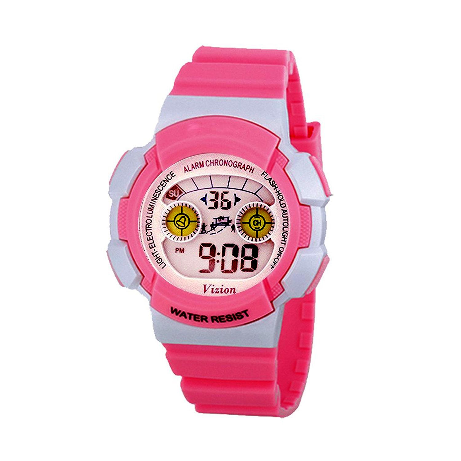 Vizion Digital LCD Multicolor Dial Watch for Boys and Girls-VZN-B0458-4 (B06X94Z3QC) Amazon Price History, Amazon Price Tracker