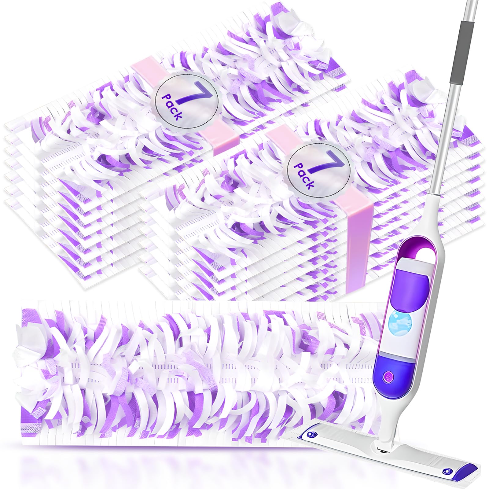 14 Pack Disposable Mop Pads Compatible with Swiffer PowerMop Replacement for Swiffer Power Mop Refills Super Absorbent Scrubbing