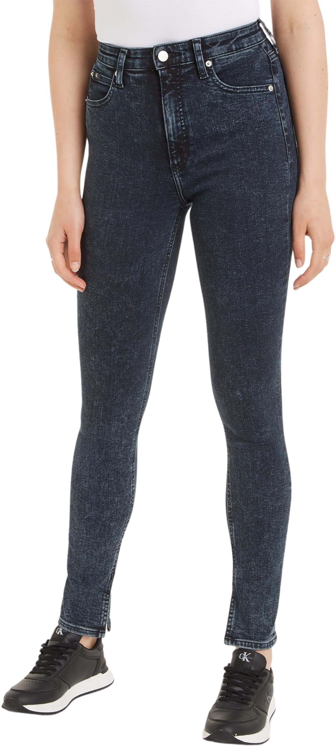 Calvin Klein Jeans Women's High Rise Skinny Pants, Denim, 27/30