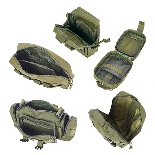 Miniatura 6 de Bolsa organizadora táctica universal para respaldo de asiento de automóvil, organizador táctico de vehículos Molle, accesorios de equipo con 5