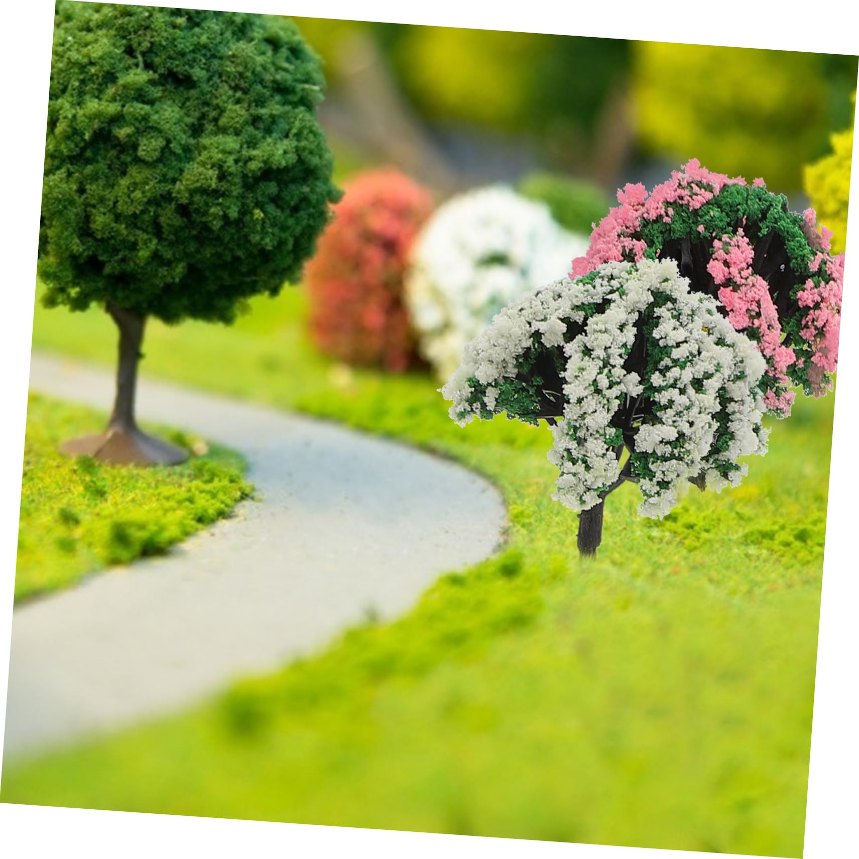 TEHAUX 180piezas Mini Árboles Decorativos De Plástico para Maquetas y Paisajismo Modelos De Árboles Miniatura para Decoración De Altura para Escenarios De Paisaje y
