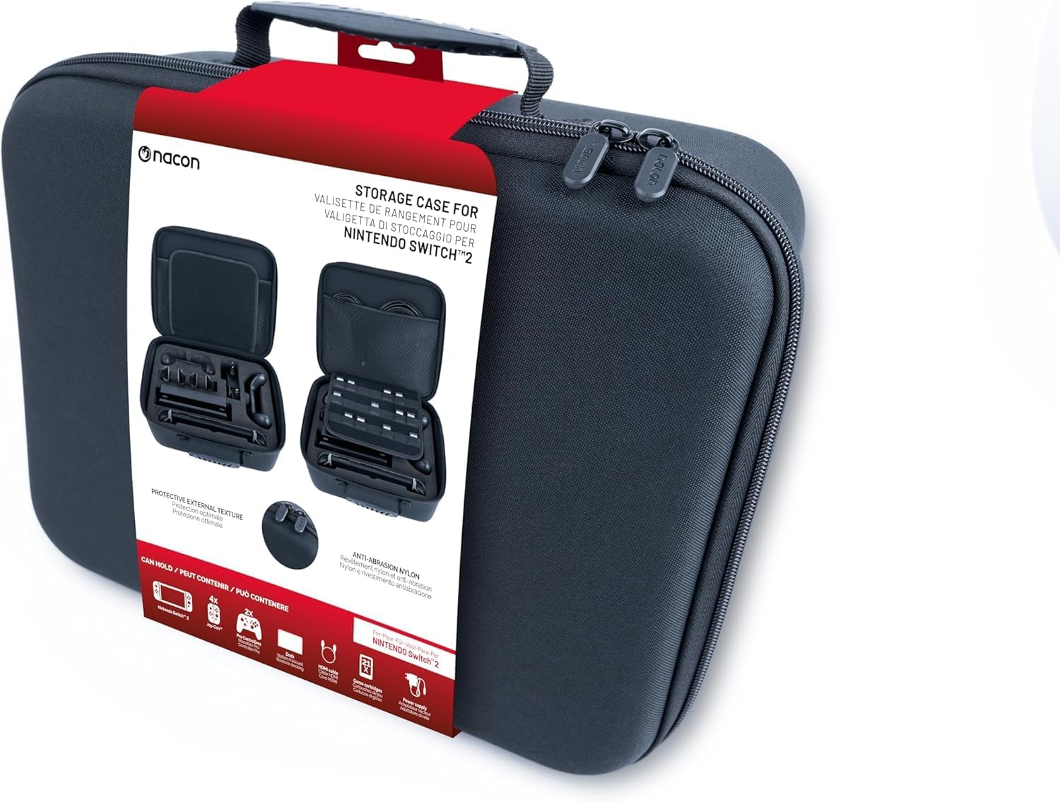 Nacon Valisette de rangement pour Nintendo Switch - Etui compatible Switch Pro Controller - SWITCHNEWSTORAGECASE