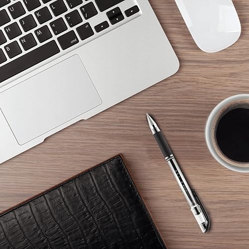 Miniatura 3 de Uniball Signo Gel Grip - Paquete de 12 bolígrafos de gel medianos de 0.028 in, bolígrafos de colores, suministros de oficina, bolígrafos de colores,