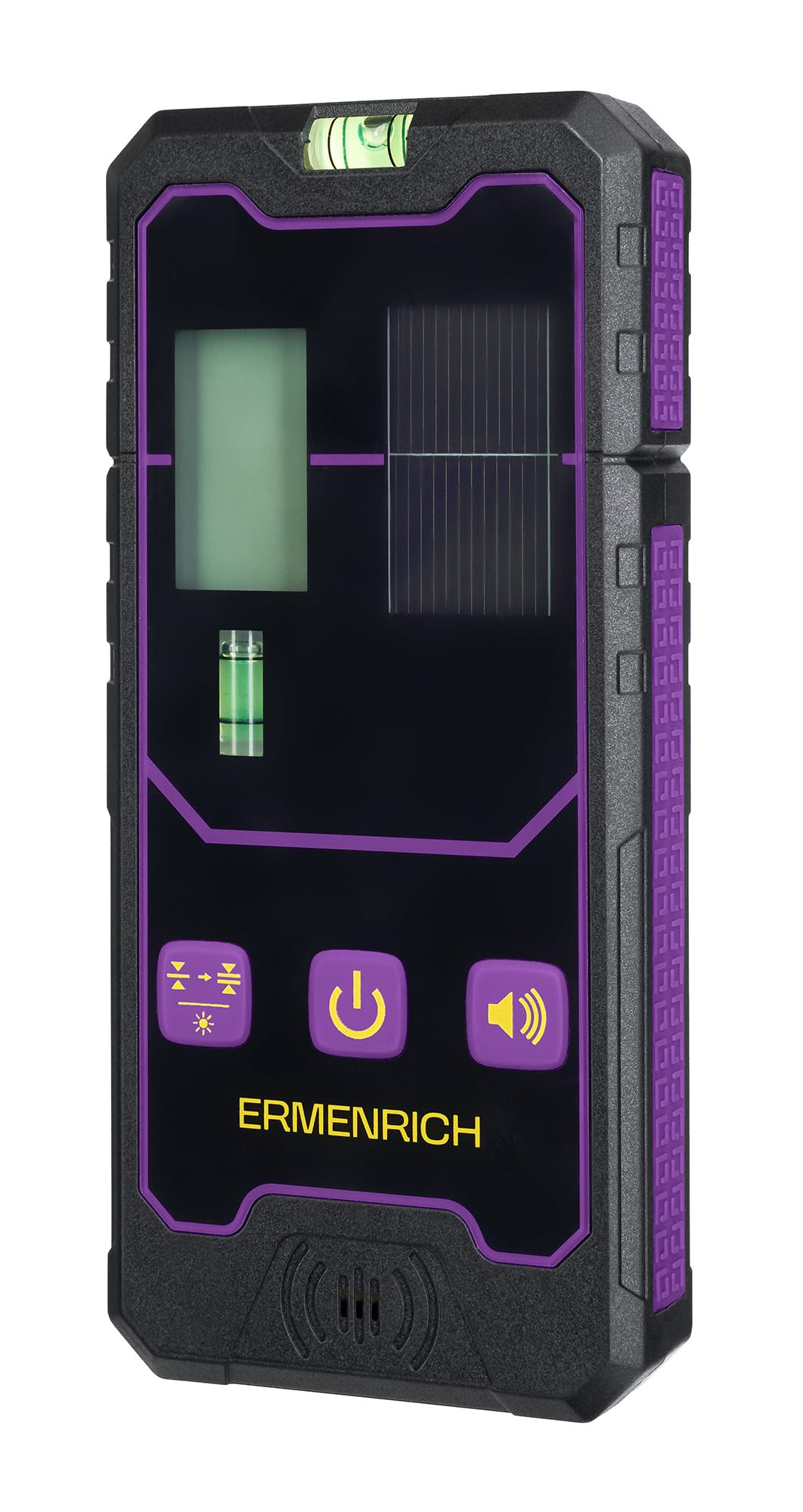 LR20 Receptor Láser para Láser de Impulsos 50 m Rayos Rojos y Verdes Doble Pantalla LCD IP54 Batería Li Ion Recargable Soporte y Tipo C Incluidos