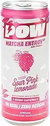 POW Green Energy, Pink Lemonade | Push Matcha Energético | Energia Natural, Antioxidante, Cafeína, L-Teanina | 310ml