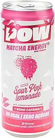 POW Green Energy, Pink Lemonade | Push Matcha Energético | Energia Natural, Antioxidante, Cafeína, L-Teanina | 310ml