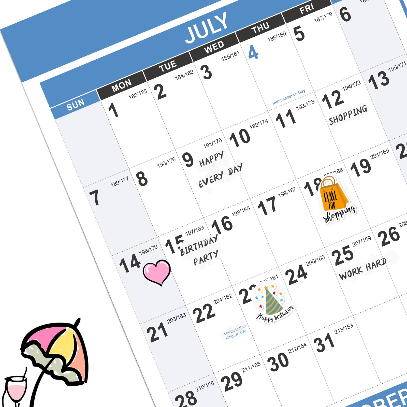 Printable Julian Date Calendar 2025 