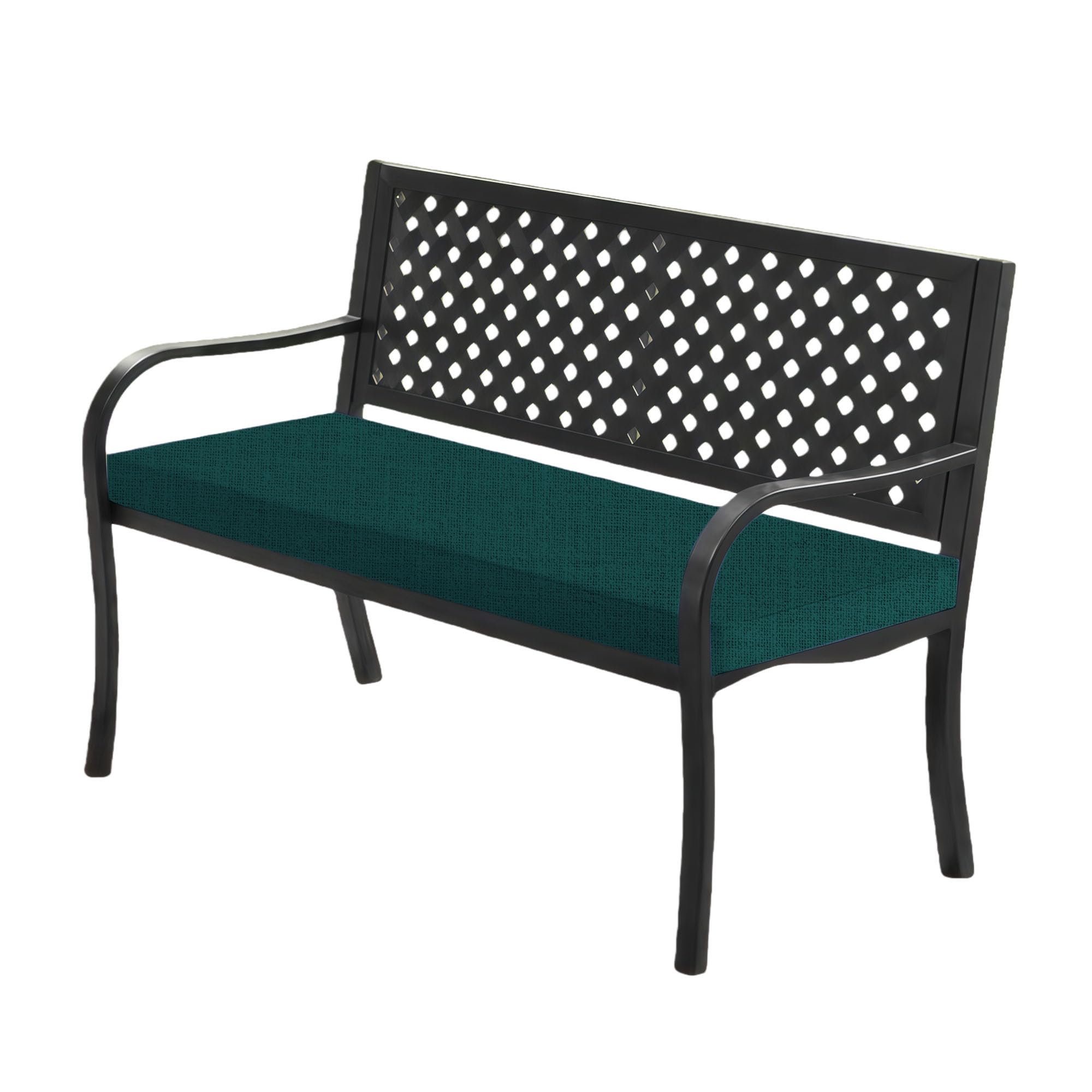 GOUBO Outdoor Garden Bench Cushion 44 x 90 cm Soft Replacement Indoor Outdoor Furniture Bench Cushion with Non Slip Bottom for Patio Indoor Dining, Green