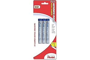 Pentel® Quicker Clicker® Eraser Refills: Perfect Precision for Flawless Erasing