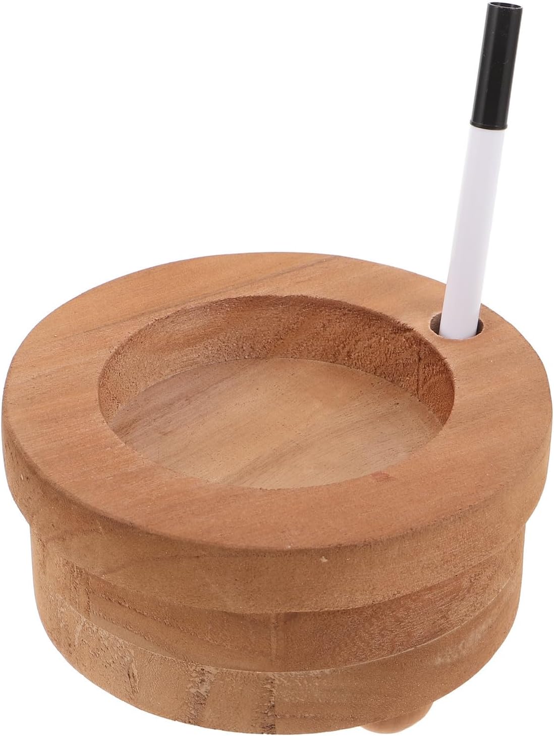 Rustic Wooden Cup Dispenser with Stable Structure and Plastic Components, Desktop and Countertop Design for Busy Kitchens and Party Decoration, Encourages Responsible Consumption