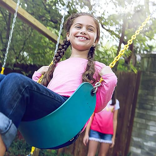 Miniatura 2 de Juego de columpios resistentes para niños pequeños con cadena recubierta de 66 pulgadas, accesorios de repuesto para niños, juegos al aire libre,