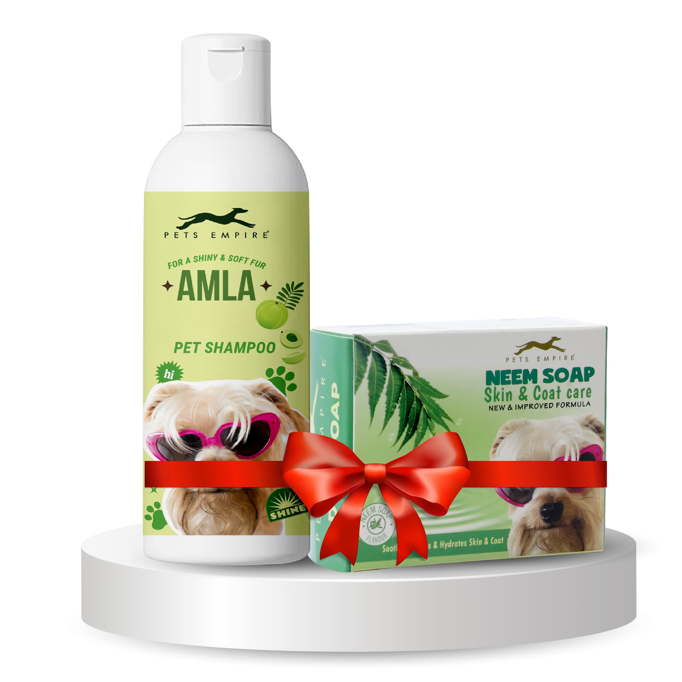 Pets Empire Pet Shampoo & Pet Soap Combo (200ml + 100gm) | Organic Amla Body Shampoo for Pets & Natural Handmade Dog Soap with Natural Neem Oil Antibacterial and Antifungal (B096KTQC2F) Amazon Price History, Amazon Price Tracker
