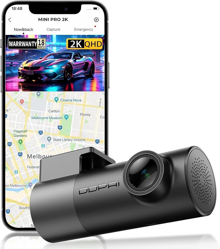 DDPAI 2K QHD Dashcam for Car, Wi-Fi Dash Cam with Night Vision