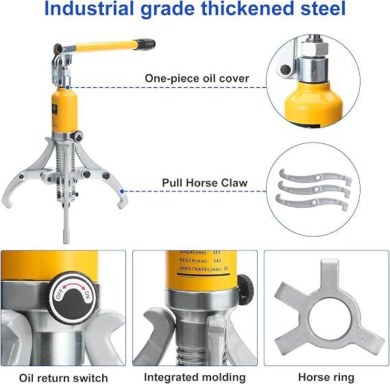 5 Tonnes Hydraulic Gear Puller, Wheel Bearing Pulling Separator