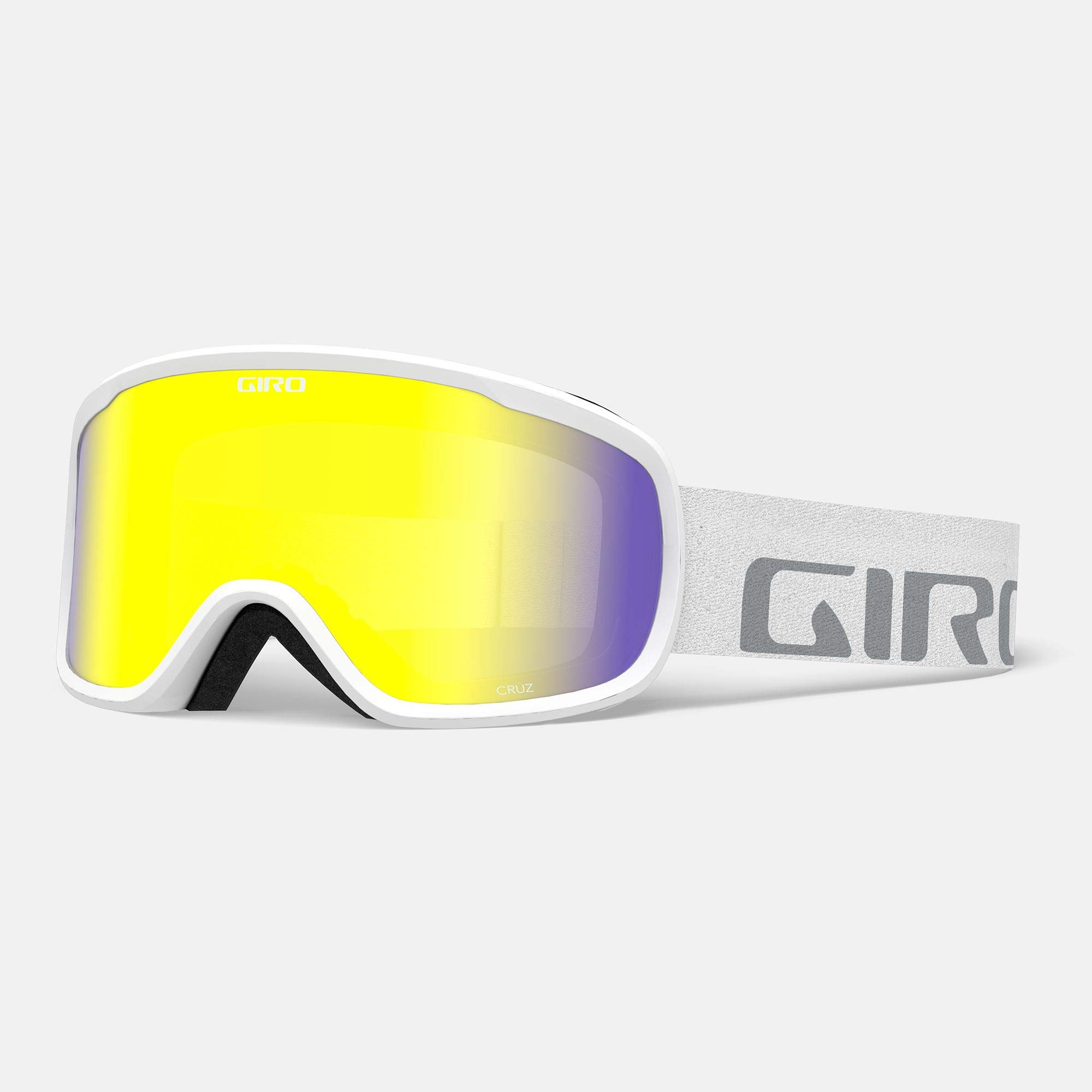 Giro S Cruz White Wordmark Yellow Boost — image 1