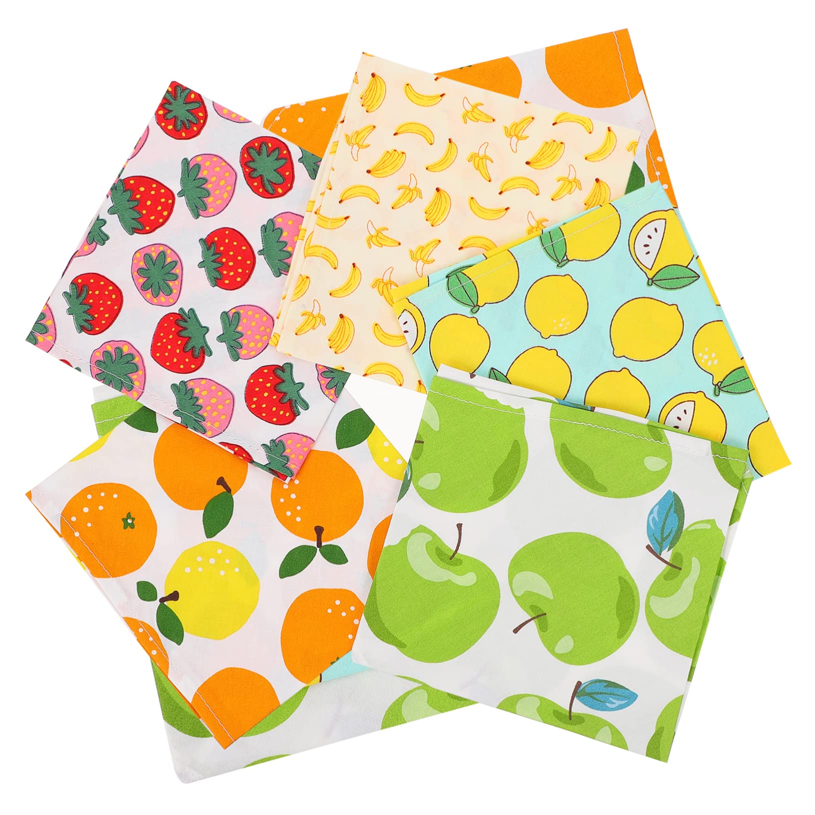 minkissy 15stücke Haustier Bandanas Verstellbare Hundeschals Für Hunde Und Katzen Mit Fruchtigem Muster Saugfähig Für Zuhause Und Unterwegs